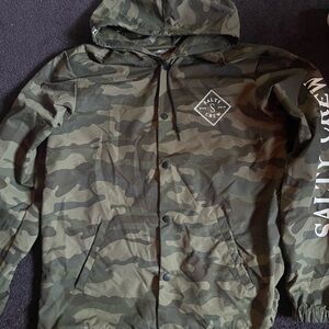 Salty Crew Green Camouflage Field Jacket